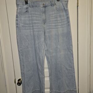American Eagle Outfitters Light Blue Wide Leg Jeans